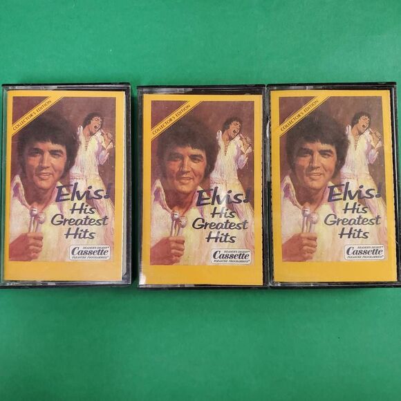 Elvis Presley – His Greatest Hits Collector’s Edition 3 Cassette Box Set 1986 Re - Picture 1 of 6